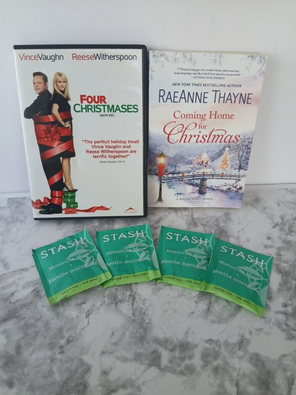 Cozy Christmas Bundle Movie + Book + Tea Gift Set